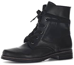 Gabor Damen Schnürstiefeletten, Frauen Stiefeletten,Wechselfußbett,Best Fitting,Bootee,Booties,halbstiefel,schwarz (Ra.cogn.),37 EU / 4 UK