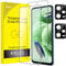 JETech Protector de Pantalla para Xiaomi Redmi Note 12 5G (No para 4G) y Protector Lente Cámara, Cristal Vidrio Templado, HD Transparente, 2 Paquetes Cada Uno