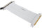 Câble D'extension PCIE 4.0 X16, Adaptateur de Colonne Montante GUP Haute Vitesse Flexible, propriété de Blindage élevée Câble D'extension PCIE 4.0 à 180 Degrés pour Carte Graphique (Blanc)