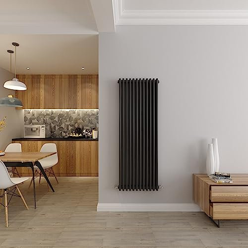 3 Column Vertical Radiator Cast Iron Style Central Heating Anthracite/Grey radiators 1500x560mm Perfect for Kithcen, Living Room, Bathroom