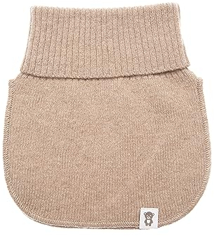 KNITAS Strickschal Schlauchschal aus Wolle für Kinder I Super Weich und Warm Gestrickte Loop Schal zum Schutz des Halses im Herbst Winter I Schlupfschal in der Farbe Beige - Mädchen Jungen 3-10 Jahre