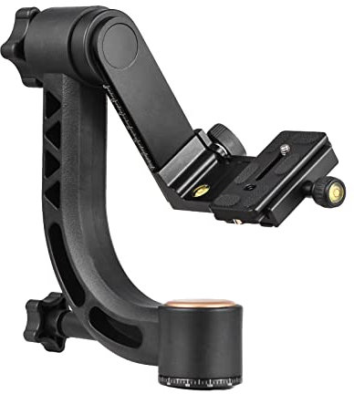 Namolit Heavy Duty 360 ° Panoramica Gimbal Testa Treppiede In Lega di Alluminio Capacità di carico 15kg/33lbs con Vite 1/4 Pollice Piastra a Sgancio Rapido Bolla Livella per Fotocamere DSLR
