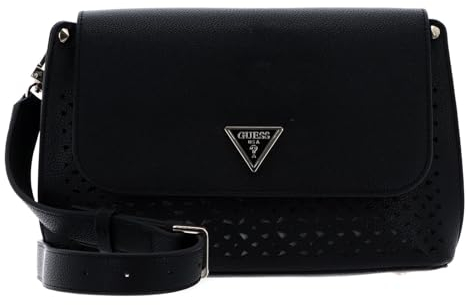 GUESS Meridian Flap Crossbody Bag Black