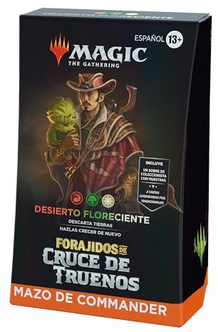 Mazo de Commander de Forajidos de Cruce de Truenos, de Magic: The Gathering - Desierto floreciente (Versión en Español)