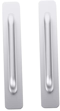 BESTonZON Mango Metálico 2 Piezas Mango sin agujeros armarios metalicos manija del refrigerador tiradores de cajones manijas del gabinete de cocina tiradores de cajón manija de los muebles