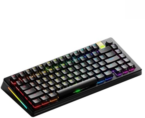 Glorious Gaming GMMK 3 Pro HE: Wireless Gaming Keyboard, Hall Effect, Aluminum Case, 8K Polling Rate, Switches with Hot Swap MX and HE, Adjustable Action, TKL 75%, US QWERTY - Black
