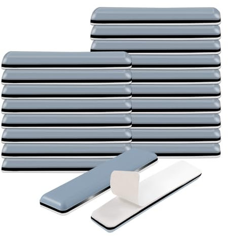 20PCS Almohadillas de Teflón para Muebles Autoadhesivo Protectores de teflón para Muebles 70x19 mm