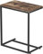 AHMED C Shaped End Table, Side Table for Couch Slide Under, Small C Table Sofa Side End Table for Living Room,Bedroom,Rustic Brown