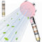 Gritin Shower Head, High Pressure Shower Heads Upgraded Filter for Hard Water-5 Spray Modes Powerful Handheld Showerhead with Pause Switch, Water Saving Bathing for Residual Chlorine Remove- Pink
