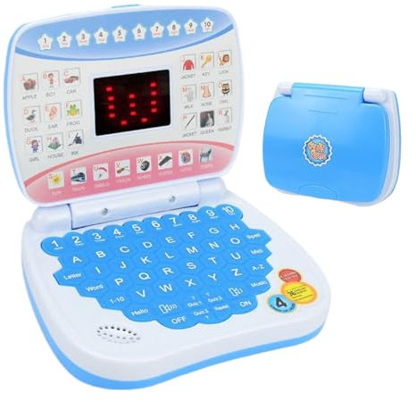 Giocattolo per laptop educativo per bambini - computer di apprendimento per bambini con suono, numeri, giochi | Fai finta il laptop da gioco per i bambini in età prescolare | Laptop interattivo pe