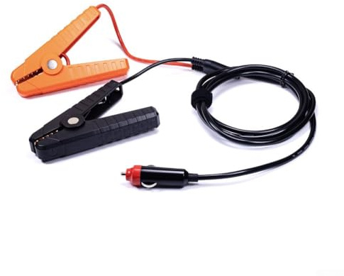 Oniissy 12 V Batterie-Ladekabel mit Clips, 1,75 m verzinnter Kupferkern, Netzteilkabel für Autos, Wohnmobile, Motorräder, Boote, robuste PVC-Ummantelung für Abrieb