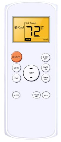 CLVIZCXOM Telecomando di ricambio adatto per aria condizionata Comfee CPPA-07CRN7-QB6
