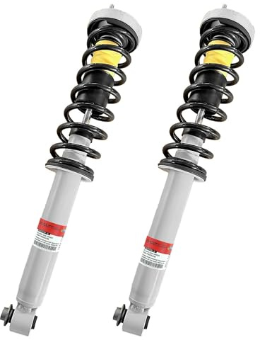 2x Komplett Stoßdämpfer Federbein Hinten für BMW 5er E39 97-03 | Links und Rechts mit Schraubenfeder und Domlagern 33521093646 33521094467 33521093647