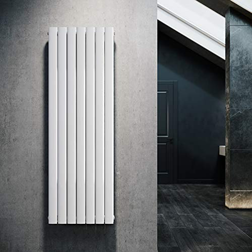 ELEGANT Radiateur à panneau design vertical, blanc, 1600 x 539 mm, double couche, pour salle de bain