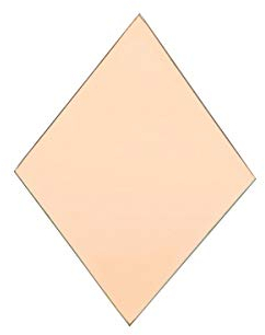 House Doctor, Spiegel, Diamond, Rosa, b: 16 cm, h: 22 cm, Rose, Standard