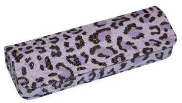 Brillenetui LEO mit Magnetverschluss in lila - innen weich ausgeschlagen