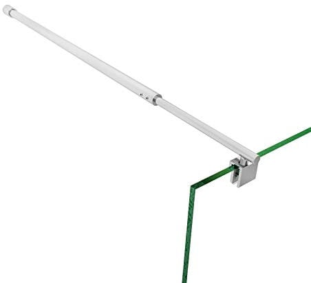 SIRHONA Barra Telescópica de 700-1200mm Barra para Mampara de Ducha ( 25 mm, Compatible con Cristal de 5 mm a 10 mm) Brazo de Apoyo de Acero Inoxidable, Cromo Pulido
