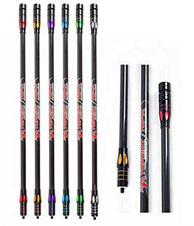 SHARROW Tiro al Arco Estabilizador de Proa de Carbono 18 24 27 30 34 Barra de Equilibrio Barra Principal Sistema Estabilizador de Carbono Polo de Extensión(Plata, 18)