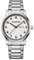 WENGER Herren Armbanduhr Attitude Ø 42 mm, Swiss Made, Analog Quarz, Wasserdicht bis 100 m, Edelstahl-Armband, Creme/Silber, 01.1541.120