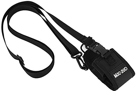 VBESTLIFE MSC-20D Walkie Talkie Two Way Radio Holder Holster, Portable Walkie Talkie Nylon Belt Case Bag with Adjustable Shoulder Strap
