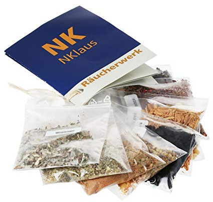 NKlaus Räuchermischung Schlaf, zum Räuchern, Gold Starterpaket, 10 Stück | 5g
