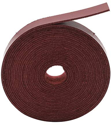 Flach Lederriemen,MoreChioce 2 Meter Lange Lederband Breite Lederschnüre DIY Schulterriemen Zubehör Nähen Gurt Griff 1,5 cm Breit,Wein Rot