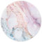 ITNRSIIET Mouse Pad with Stitched Edge, Mouse Mat Premium-Textured, Waterproof, Non-Slip Rubber Base Round Mousepad for Laptop Computer PC Office, Cute Design Desk Accessories, Pink Marble