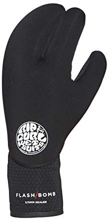 Rip Curl Flashbomb 5/3mm 3 Finger Glove WGLYEF - Black Size - XL