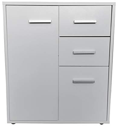 HTI-Line Kommode Nina mit Zwei Schubladen Anrichte Sideboard Schrank Weiß