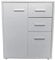 HTI-Line Kommode Nina mit Zwei Schubladen Anrichte Sideboard Schrank Weiß