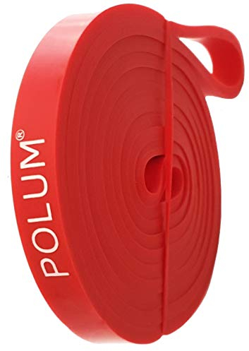 POLUM® Fitnessband (4-16kg) Einzeln & im Set – Premium Widerstandsband aus 100% natürlichem Gummi - 208 x 1,3 x 0,45cm (1)