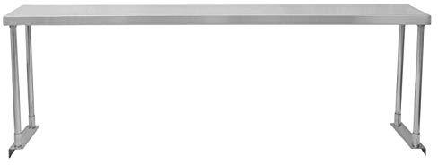 KuKoo Gastronomie Edelstahl Aufsatzbord Aufsatzboard Edelstahl Küchenregal Restaurant Gastro Ausstattung Regal 180cm