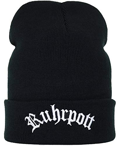EXPRESS-STICKEREI Lustige Strickmütze - Warme Wintermütze mit Spruch Ruhrpott - Beanie für Damen und Herren - Unisex Wollmütze - Haube mit Spruch