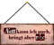 Schatzmix Nett kann ich auch, bringt Aber nix Metallschild 27x10 cm mit Kordel Blechschild, Blech, Mehrfarbig