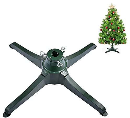 Ligege Albero di Natale Base Rotante elettrica Supporto per Albero di Natale per Alberi Artificiali Fino a 3/9,8 Piedi Base Girevole Supporto per Albero per Decorazioni Natalizie