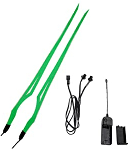Motorrad Helm LED Streifen Lichtleiste,Asudaro Motorradhelm-LED-Streife Helm Lichtleiste LED Leuchtaufkleber-Streifen Nachtreiten Aufkleber LED-Streifen Warnung Motorradhelm Licht Signal Blinken,Grün