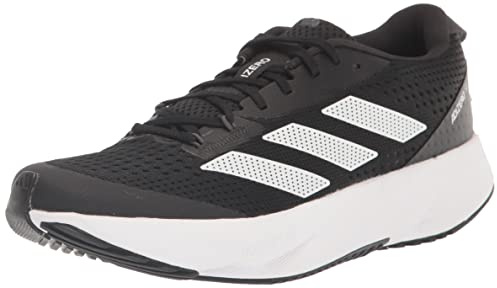 Adidas Unisex-Erwachsene Adizero SL Laufschuhe Herren, grau, Größe 45, Schwarz/Weiß/Carbon, 46 EU
