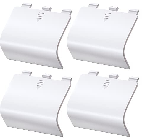 Lot de 4 coques de batterie de rechange pour Xbox Series X, pièce de réparation pour télécommande sans fil Series S, port de piles bon marché pour manette Microsoft Xbox Core, blanc