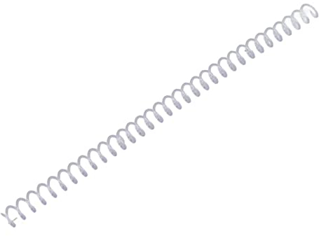20 Stück Spiralbindungsspulen, Binde- Verschließmaschine Bindemaschinen Zubehör Drahtkämme -spiralen 30 Blatt Kapazität ABS-Kunststoff-Spiralbinderücken für Schreibwaren[Transparent]