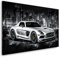 Kunstgestalten24 Aludibond Bild Mercedes SLS AMG City Wandbild Kunstdruck Raumdeko