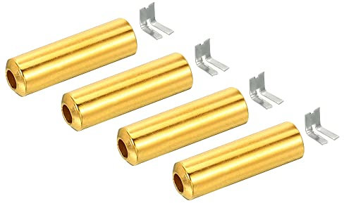 sourcing map Pull Cord Tassels Window Blind Extender Chain Drop Knobs Pull Ends Golden, for Curtain Blinds Shades Light Ceiling Fan Pull Switch, Pack of 4