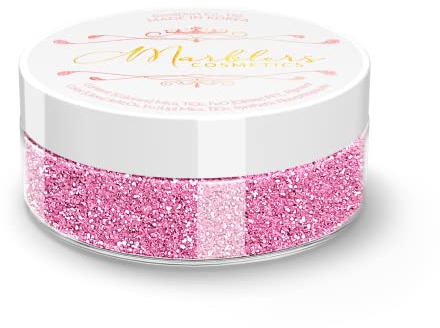 MARBLERS Cosmetic Grade Fine Twinkle Glitter [Flamingo] 0.18oz (5g) | Non-Toxic | Vegan | Cruelty-Free | Eyeshadow, Nail Polish, Nail Art | Festival, Rave & Party Makeup | Body & Face
