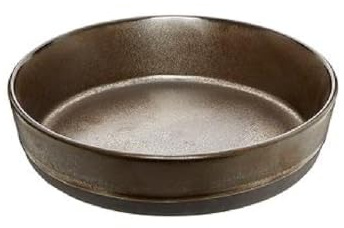 AIDA Raw – flache Bodenplatte – 4 Stück – Metall brown