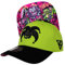 Capiche [99+ Designs] Grüne Baseballkappe für Männer, Carnival Clown Curved, Karneval Clown Gebogen, Festivalhut, Clownhut, Verrückter Hutmacher, Gruselige Karnevalskunst, Neon