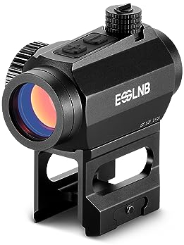 ESSLNB Red Dot Visier Scope 2MOA Zielfernrohr voll Multi-Coated Prisma wasserdicht stoßfest mit 20mm/22mm Weaver/Picatinny Rail Mount und Flip-Up Lens Covers für die Jagd