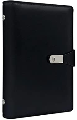 Porte-cartes de visite, livres portables, en cuir synthétique, pour cartes de crédit et cartes de visite, capacité de 150 emplacements pour 150 cartes, noir