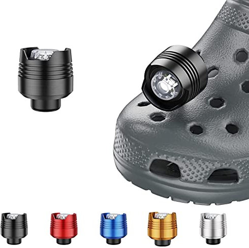 ciciglow Scheinwerfer für 2-teilige Taschenlampen-Befestigung für Wasserdichtes Charm-Zubehör für Kinder und Erwachsene, LED-Taschenlampen für Outdoor-Camping