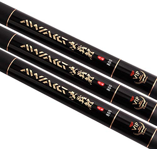 LEFAH 8m / 9m / 10m / 11m / 12m / 13m extra Lange Frischwasser-Feeder Rod Teleskop Angelrute Kohlefaser Angelrute Ersatzteile 4 Teile (Size : 13m and Tips Gifts)