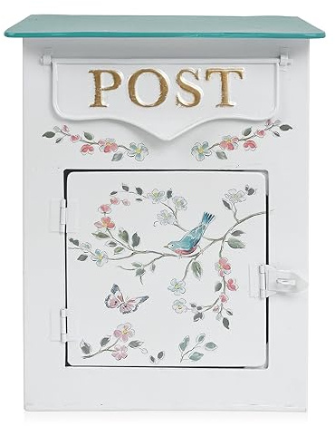 All Chic Cassetta delle lettere da parete per esterni, stile vintage, montaggio a parete, decorazione per la casa