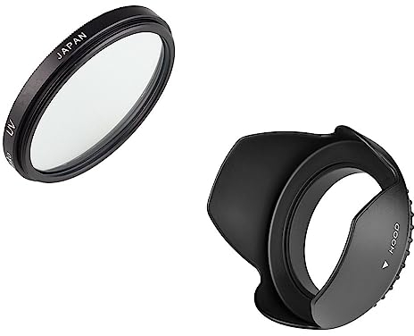 Paraluce con filtro UV da 37 mm, for Olympus OMD EM10 OM-D E-M10 Mark IV III II E-PL10 E-PL9 E-PL8 E-PL7 E-PL6 E-PL5 con obiettivo 14-42 mm